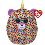 Ty Squish-a-Boos GISELLE - duhový leopard s rohem 22 cm - Plyšové hračky Ty Squish-a-Boos GISELLE - duhový leopard s rohem 22 cm