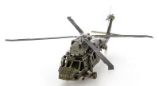 Metal Earth 3D kovový model Black Hawk - Kovové stavebnice Metal Earth Black Hawk