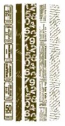 Gelová razítka - Bordury s texty - Výtvarné potřeby Gelová razítka - Bordury s texty
