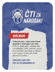 Kartička s pozicí v nároďáku (sada po 8