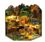 3D skládačka Zarážka na knihy Miniatura domečku Magická knihovna