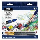 Royal & Langnickel Akrylové barvy ARTIST 18x12ml + 2 štětce Royal & Langnickel Akrylové barvy ARTIST 18x12ml + 2 štětce