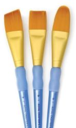 Royal & Langnickel Sada štětců GOLD TAKLON, 3ks (plochý,ovál,seříznutý) - Štětce Royal & Langnickel Sada štětců GOLD TAKLON, 3ks (plochý,ovál,seříznutý)