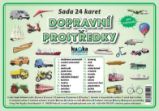 Sada 24 karet - dopravní prostředky - Učebnice pro 1. stupeň ZŠ Sada 24 karet - dopravní prostředky