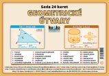 Sada 24 karet - geometrické útvary - Matematika pro 1. stupeň ZŠ Sada 24 karet - geometrické útvary