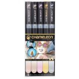 Set Chameleon tónovací fixy, 5ks - pastelové tóny Set Chameleon tónovací fixy, 5ks - pastelové tóny