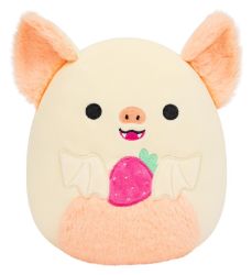 Squishmallows Netopýr s jahodou - Meghan - Plyšové hračky Squishmallows Netopýr s jahodou - Meghan