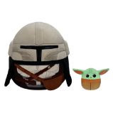 Squishmallows Star Wars - Mandalorian a Grogu 30 cm - Plyšové hračky Squishmallows Star Wars Mandalorian a Grogu