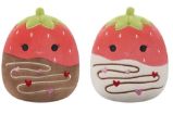 Squishmallows 1+1 Jahody v čokoládě Scarlet 20 cm - Plyšové hračky Squishmallows 1+1 Jahody v čokoládě Scarlet 20 cm
