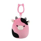 Squishmallows Klíčenka Černo růžová kráva - Pollyanna 9 cm - Plyšové klíčenky Squishmallows Klíčenka Černo růžová kráva - Pollyanna 9 cm