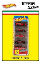 Hot Wheels sada Ferrari 5 ks Hot Wheels sada Ferrari 5 ks