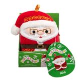 Squishmallows Vánoční ozdoba Santa s brýlemi Nick 10 cm - Plyšové hračky Squishmallows Vánoční ozdoba Santa s brýlemi Nick 10 cm