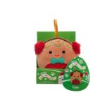 Squishmallows Vánoční ozdoba Perníček Cash 10 cm - Plyšové hračky Squishmallows Vánoční ozdoba Perníček Cash 10 cm