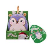 Squishmallows Vánoční ozdoba Sob s třpytivými parohy Jaida 10 cm - Plyšové hračky Squishmallows Vánoční ozdoba Sob s třpytivými parohy Jaida 10 cm