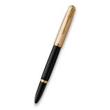 Plnicí pero Parker 51 Deluxe Black GT 18K - hrot F Plnicí pero Parker 51 Deluxe Black GT 18K - hrot F