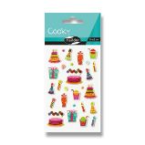 Samolepky Maildor 3D Cooky - Narozeniny - 3D samolepky Samolepky 3D, 7,5x12cm, Narozeniny