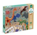 DJECO Luxusní výtvarný set Dinosauři - Kreativní sady a materiály Djeco Luxusní výtvarný set Dinosauři