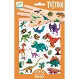 DJECO Tetování Svět dinosaurů - Tetovací nálepky Djeco Tetování Svět dinosaurů