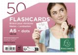 Flashcards - karty na učení, A6, tečky, 50 karet - bílé - Papírnictví Flashcards - karty na učení, A6, tečky, 50 karet - bílé