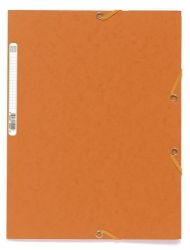 Spisové desky s gumičkou A4 prešpán 400 g/m2 - oranžové Spisové desky s gumičkou A4 prešpán 400 g/m2 - oranžové