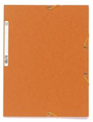 Spisové desky s gumičkou A4 prešpán 400 g/m2 - oranžové Spisové desky s gumičkou A4 prešpán 400 g/m2 - oranžové