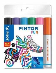 PILOT Pintor Medium Sada akrylových popisovačů 1,5-2,2mm - Creative 6 ks - Kreativní sady a materiály PILOT Pintor Medium Sada akrylových popisovačů 1,5-2,2mm - Creative 6 ks