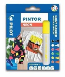 PILOT Pintor Medium Sada akrylových popisovačů 1,5-2,2mm - Neon 6 ks PILOT Pintor Medium Sada akrylových popisovačů 1,5-2,2mm - Neon 6 ks