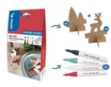 PILOT Pintor Fine Kreativní sada akrylových popisovačů 0,9-1,5mm - XMAS 4 ks + jmenovky 12 - Fixy PILOT Pintor Fine Kreativní sada akrylových popisovačů 0,9-1,5mm - XMAS 4 ks + jmenovky 12 ks