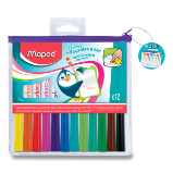 Popisovač Maped WB Fun Colours - 12 barev - Výtvarné potřeby do školy Popisovač Maped WB Fun Colours 12 barev