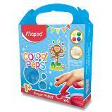 Prstové barvy Maped Color'Peps - 4 barvy, 80 ml Prstové barvy Maped Color'Peps - 4 barvy, 80 ml