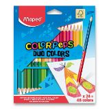 Pastelky Maped Color'Peps Duo - oboustranné, 48 barev