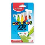 Fixy Maped Color’Peps XXL Brush 5 barev - Štětce, pastelky, fixy Fixy Maped Color’Peps XXL Brush 5 barev