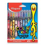 Dětské fixy Maped Color'Peps Monster - 12 barev - Fixy Dětské fixy Maped Color'Peps Monster 12 barev