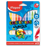 Dětské fixy Maped Color'Peps Jungle - 12 barev