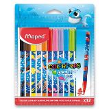 Dětské fixy Maped Color'Peps Ocean Life Decorated - 12 barev Dětské fixy Maped Color'Peps Ocean Life Decorated - 12 barev