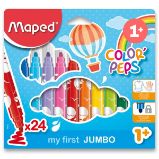 Dětské fixy Maped Color'Peps Jumbo - 24 barev Dětské fixy Maped Color'Peps Jumbo - 24 barev
