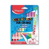 Dětské fixy Maped Color'Peps Duo - 10 oboustranných fixů - Fixy Dětské fixy Maped Color'Peps Duo 10 oboustranných fixů
