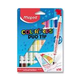 Dětské fixy Maped Color'Peps Duo Tip - 10 oboustranných fixů