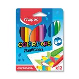 Plastové pastely Maped Color'Peps Plasticlean - 12 barev - Štětce, pastelky, fixy Plastové pastely Maped Color'Peps Plasticlean 12 barev, trojhranné