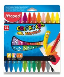Olejové pastely Maped Color'Peps Oil Pastels 24 barev, trojhranné