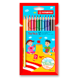 Trojhranné pastelky - STABILO Trio silná - 12 ks sada - 12 různých barev Trojhranné pastelky - STABILO Trio silná - 12 ks sada - 12 různých barev