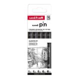 UNI PIN Classic sada linerů (5 ks) - Fixy PIN Classic sada 5 ks linerů, černý