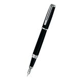 Plnicí pero Waterman Exception Slim Black Lacquer ST - hrot F