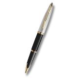 Plnicí pero Waterman Carene Deluxe Black GT - hrot F - Bombičková pera do školy Waterman Carène Deluxe Black GT plnicí pero hrot F