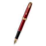 Plnicí pero Parker Sonnet Red GT - hrot F - Plnicí pera do školy Parker Sonnet Red GT plnicí pero hrot F