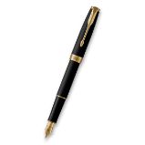 Plnicí pero Parker Sonnet Matte Black GT - hrot F - Bombičková pera Parker Sonnet Matte Black GT plnicí pero hrot F