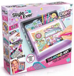 Style4Ever Diamantové malování 3v1 - Svítící kufřík Style4Ever Diamantové malování 3v1 - Svítící kufřík