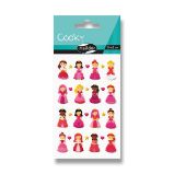 Samolepky Maildor 3D Cooky - Princezny - 3D samolepky Samolepky 3D, 7,5x12cm, Princezny 2
