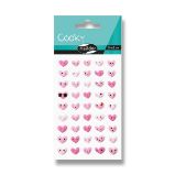 Samolepky Maildor 3D Cooky - Emotikony srdce - 3D samolepky Samolepky 3D, 7,5x12cm, Emotikony Srdce
