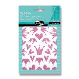 Samolepky Maildor Glitty - Srdce a korunka Samolepky Maildor Glitty - Srdce a korunka